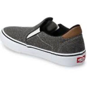 Vans Men's Gray Slip-On Sneakers